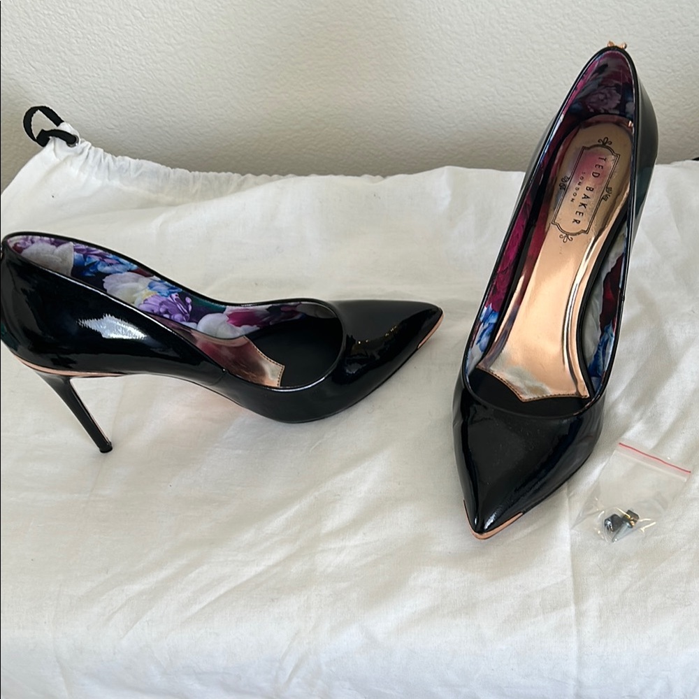 Ted Baker Glossy Black Heels